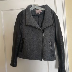 Banana Republic wool and leather Moto jacket, M